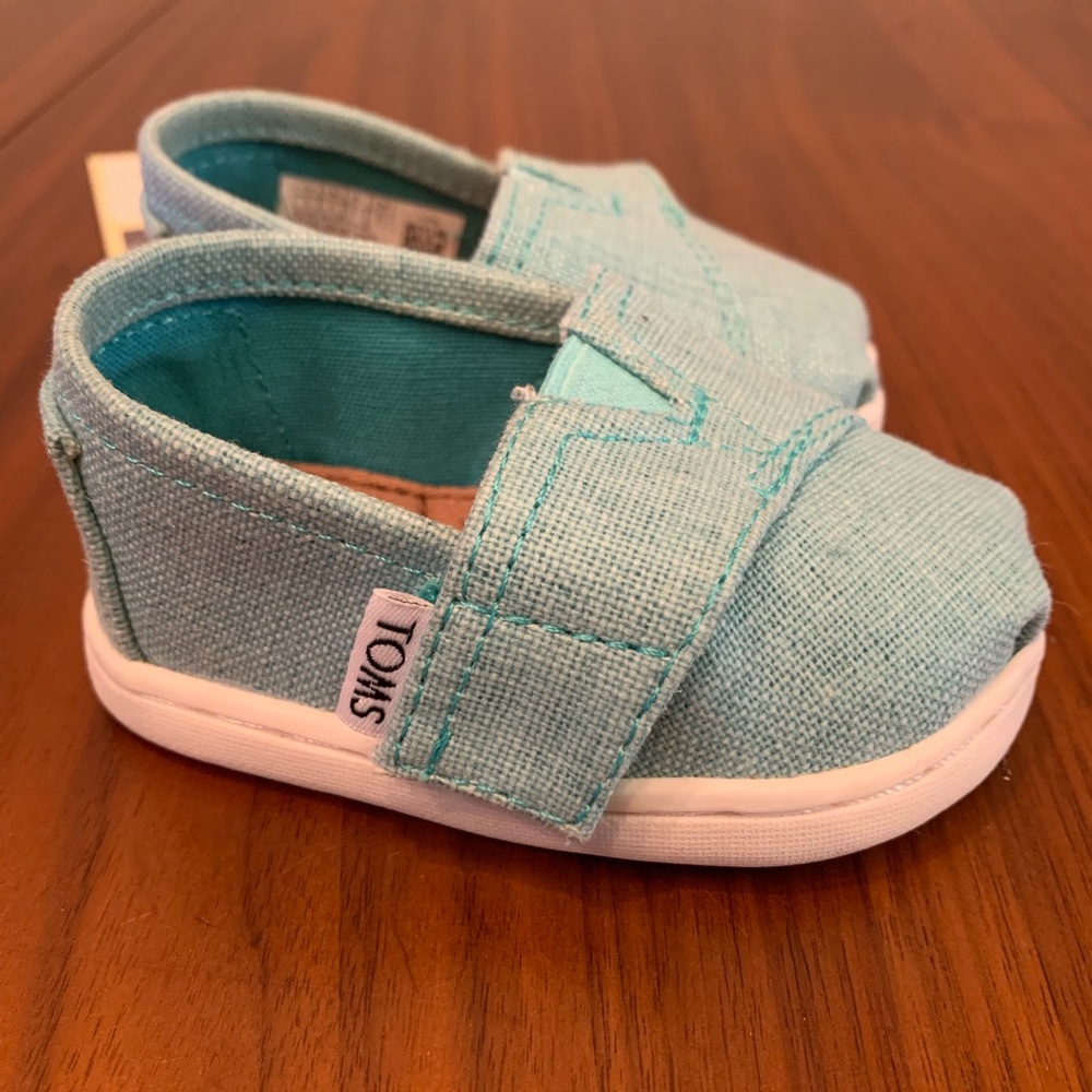 TOMS Classic - Turquoise Coated Linen
